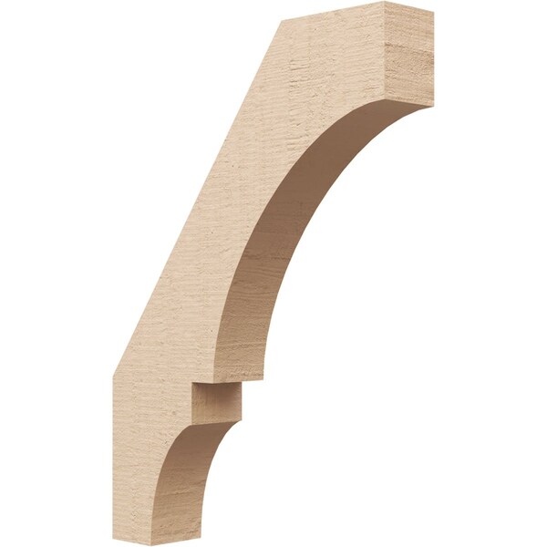 Ekena Millwork 3-inch W x 16-inch D x 22-inch H Balboa Rough Cedar Woodgrain TimberThane Knee Brace, Primed BRCUR03X16X22BOARCPR - main
